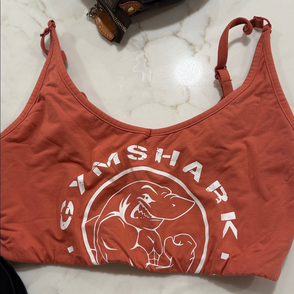 Gymshark Rust/coral Sports Bra